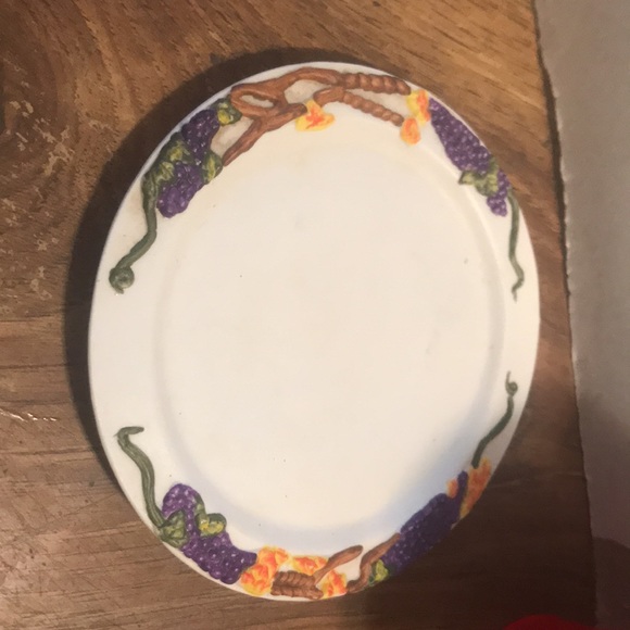 7 piece  ceramic mini teapot set with creamer n sugar bowls n 2 cups.    Top of - Picture 5 of 8